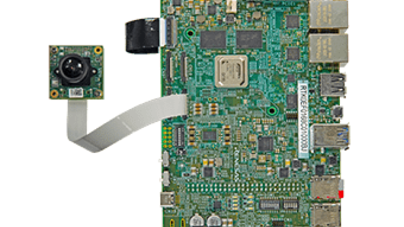 e-con e-CAM22_CURZH with Renesas RZ/V2H Evaluation Board - Top