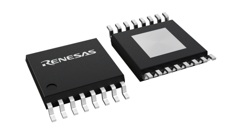 3D illustration featuring top and bottom views of TSSOP-EP IC chip package with 16 lead count.