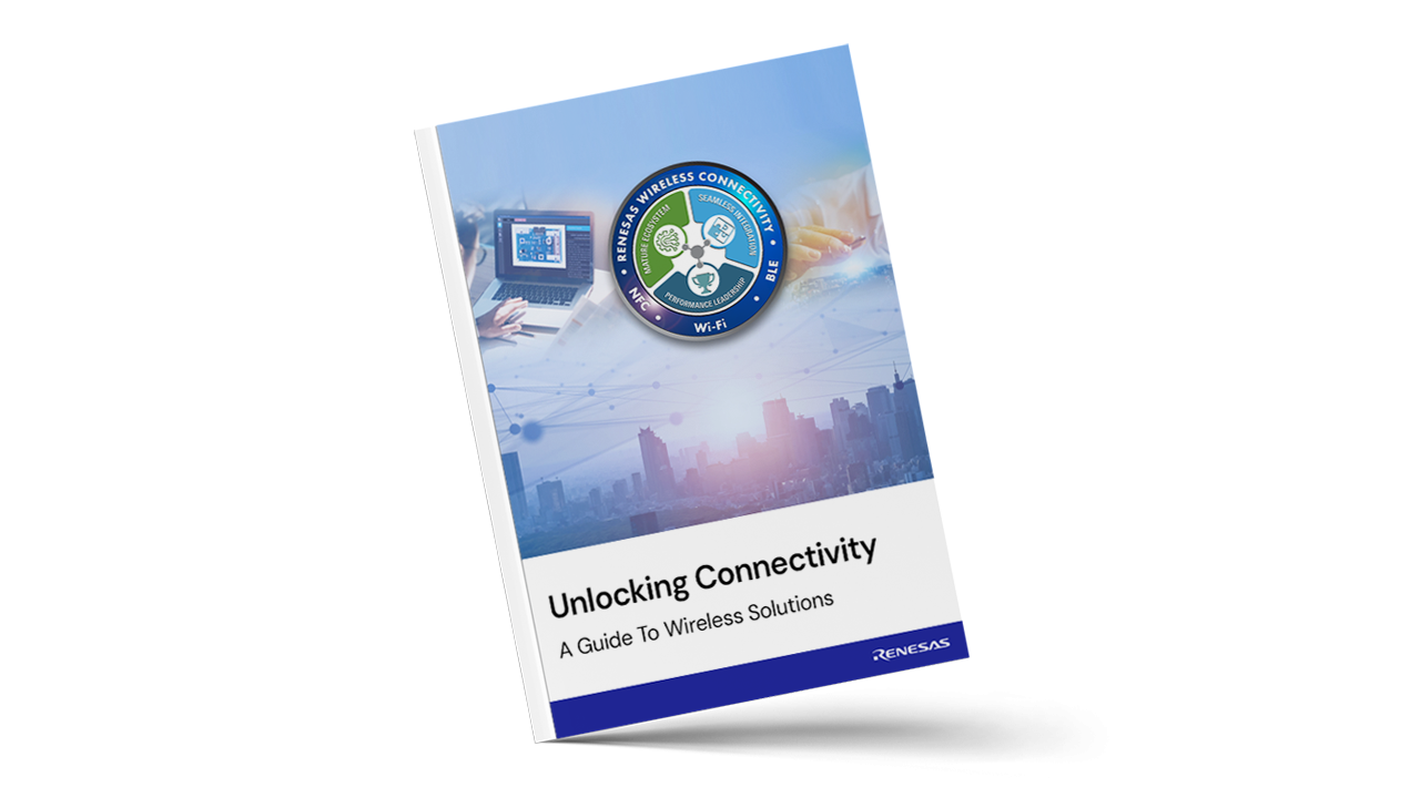 E-book cover for wireless connectivity guide to wireless solutions.
